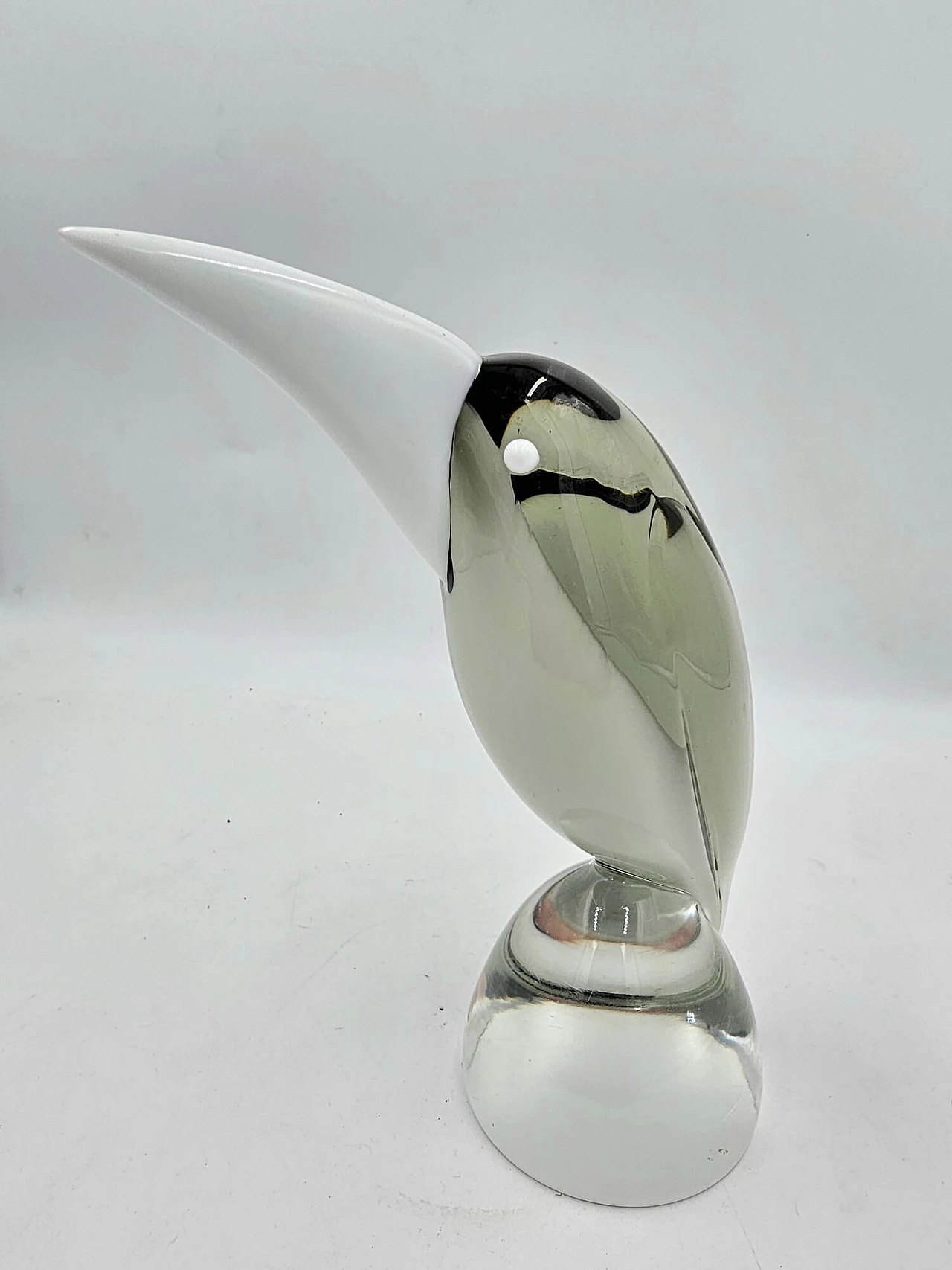 Gral glass sculpture of a toucan by Livio Seguso, 1970s 5