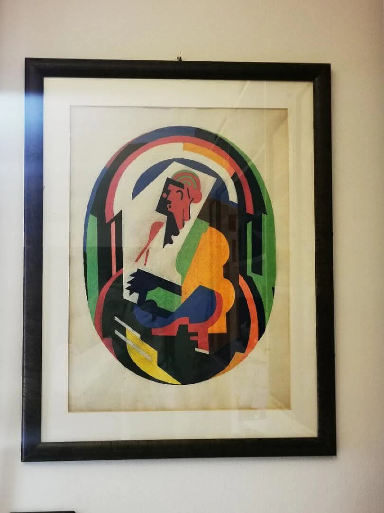 Albert Gleizes, cubist abstraction, tempera painting on paper 5