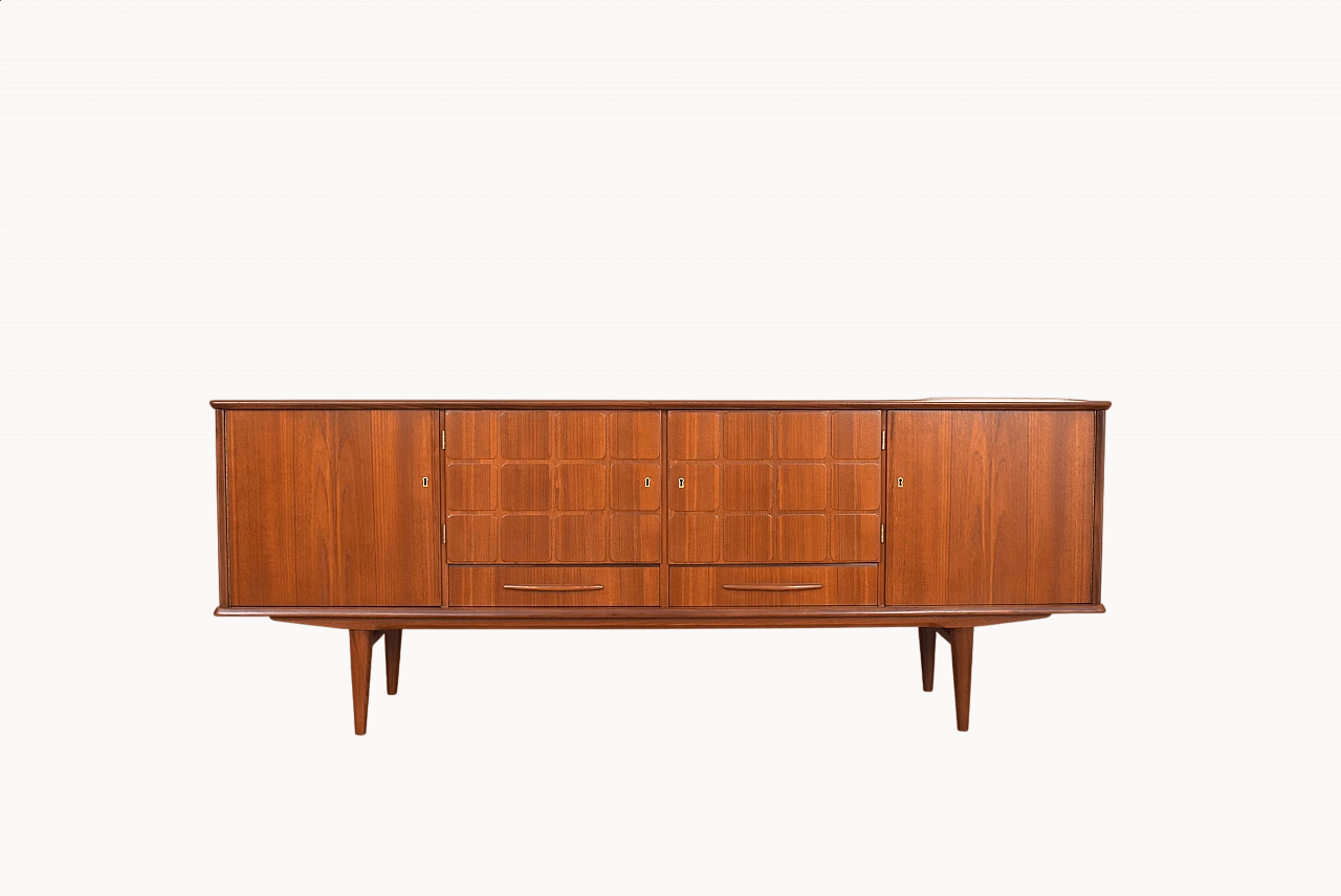 Credenza norvegese in teak nello stile di Gustav Bahus, anni '60 16