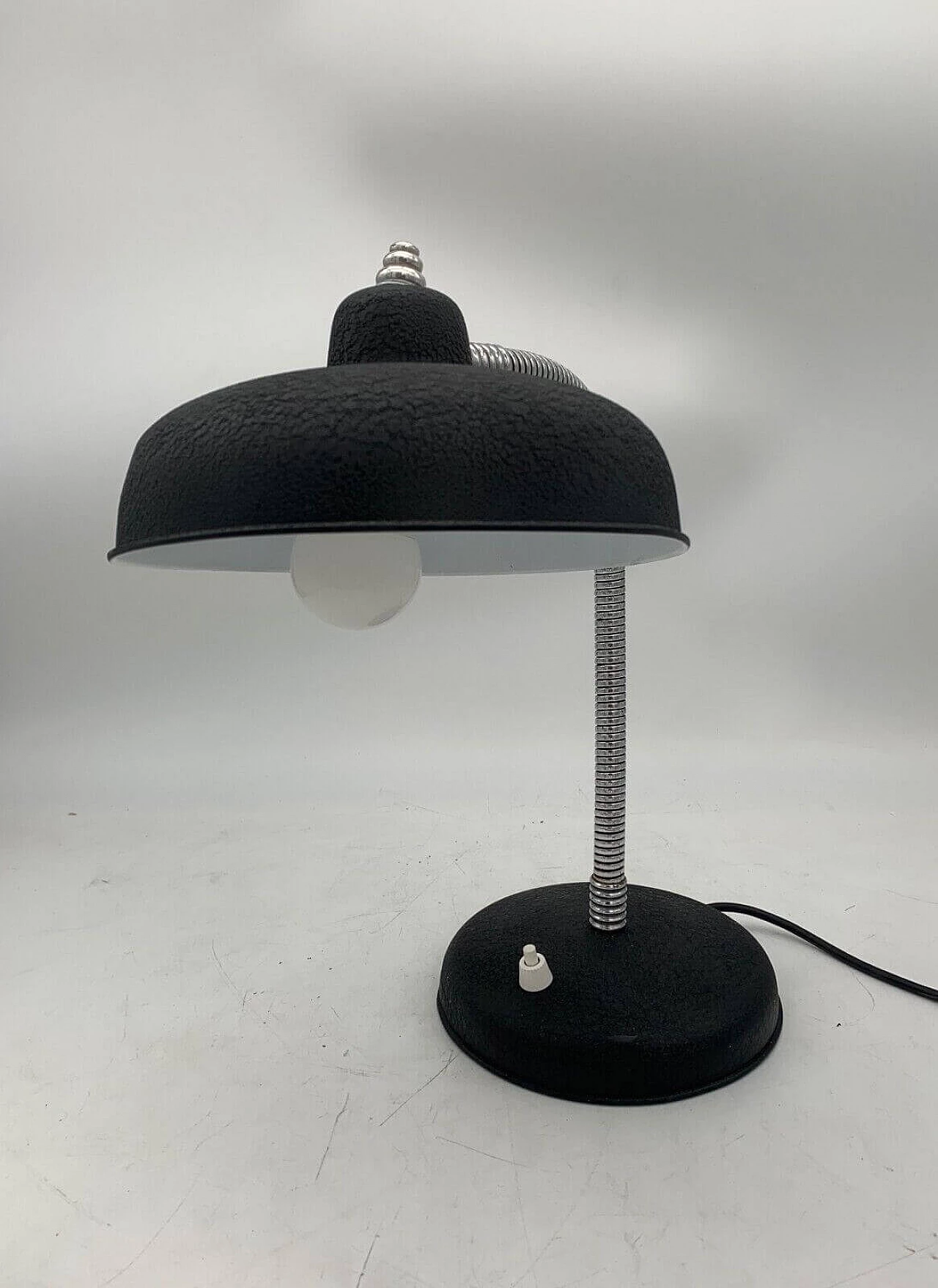 Black metal table lamp, 1960s 2