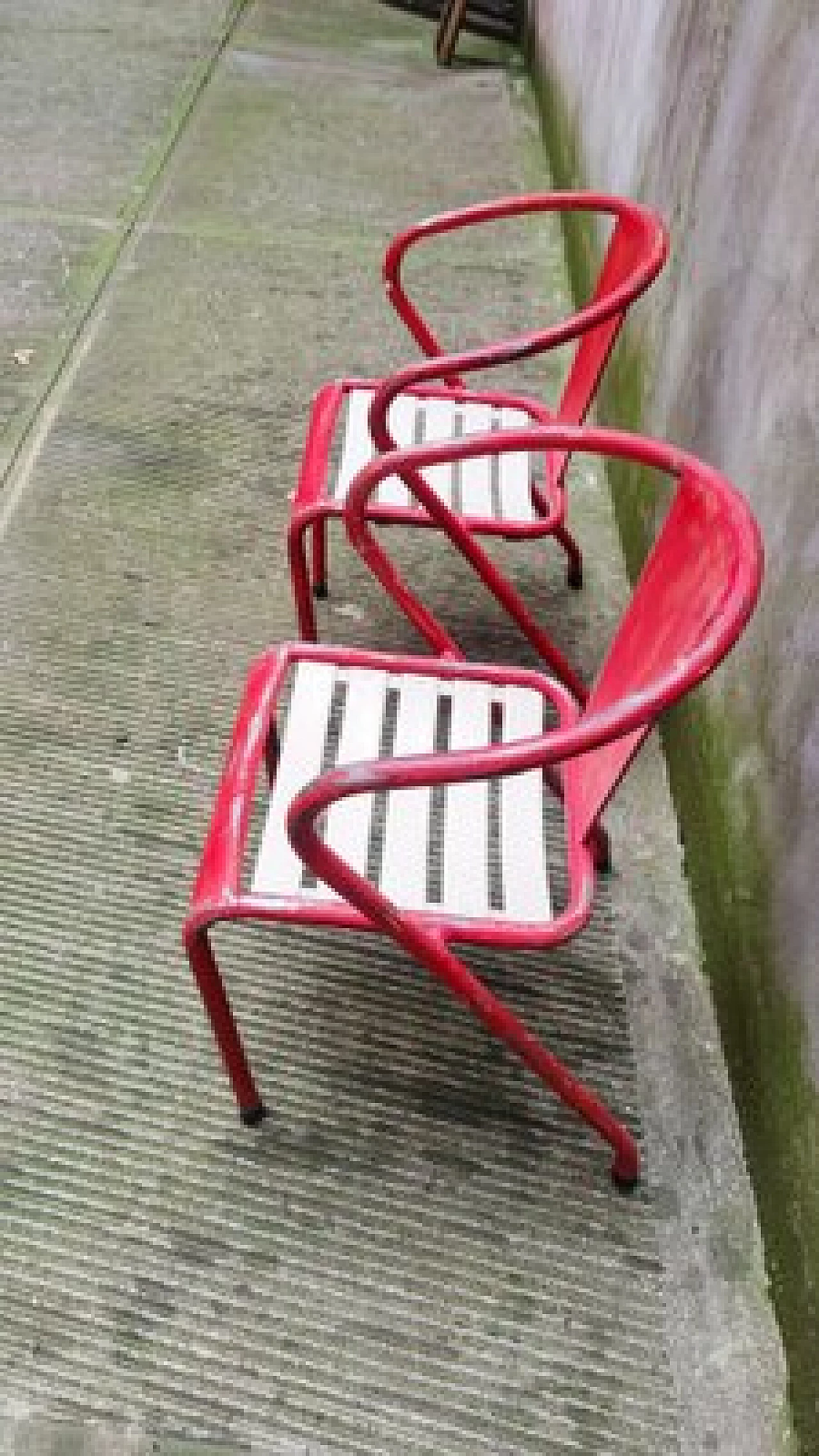 Pair of T5 iron chairs by Xavier Pauchard for Tolix, 1950s 6