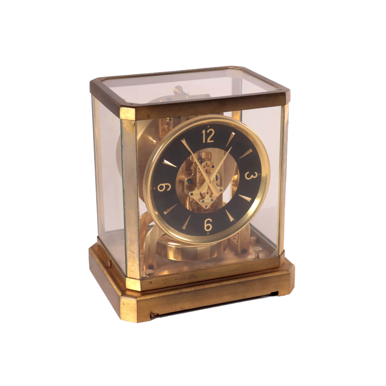 Jaeger LeCoultre brass table clock 20th century intOndo