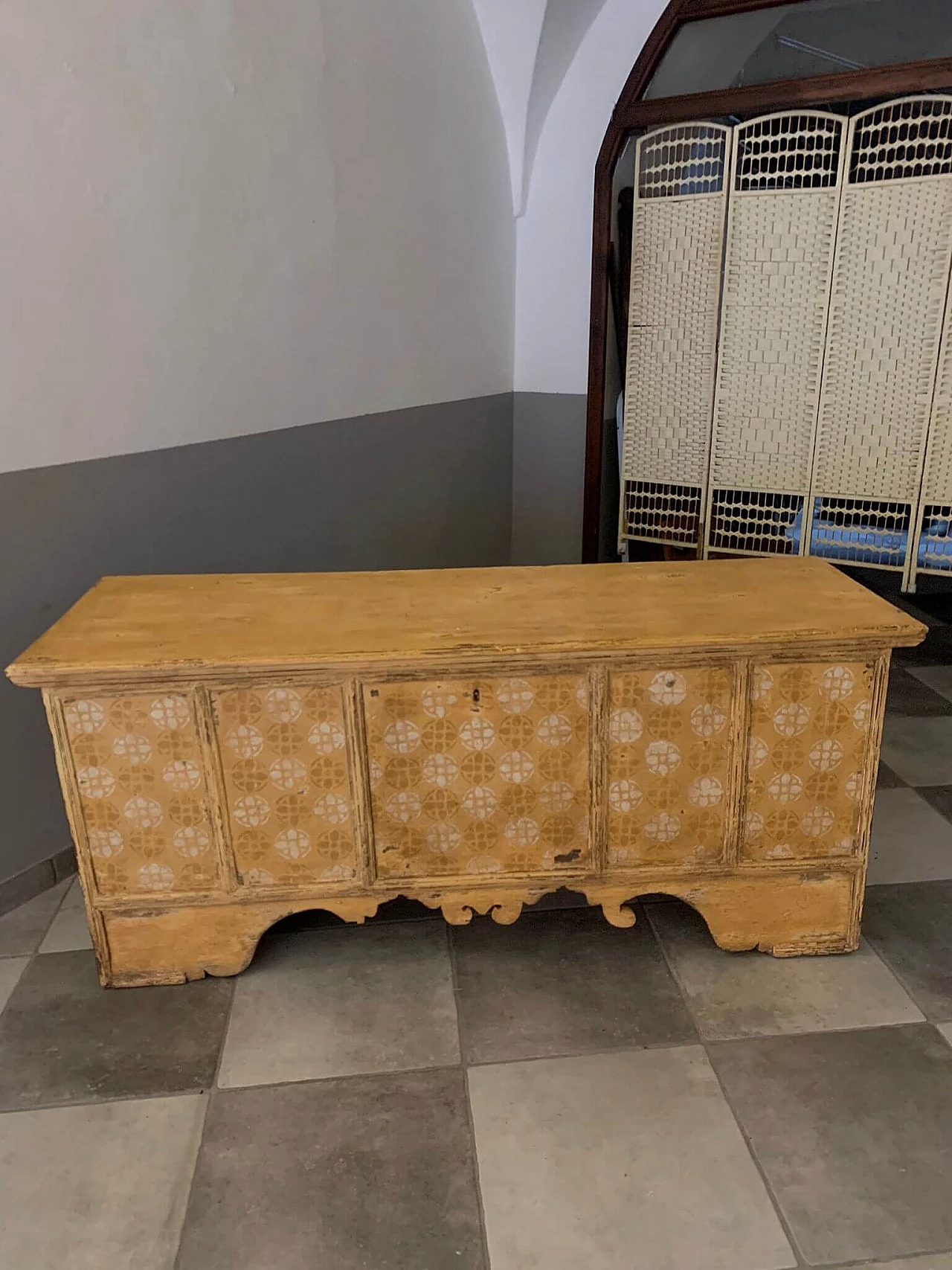 Alpine stone pine chest, mid-19th century 2