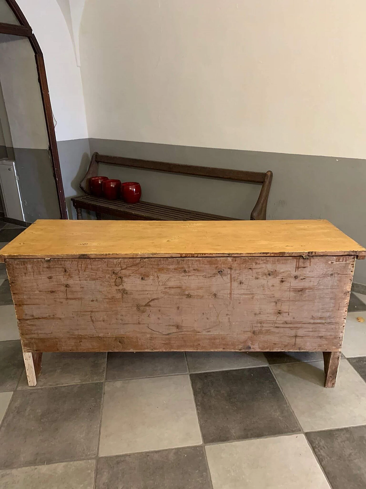 Alpine stone pine chest, mid-19th century 6