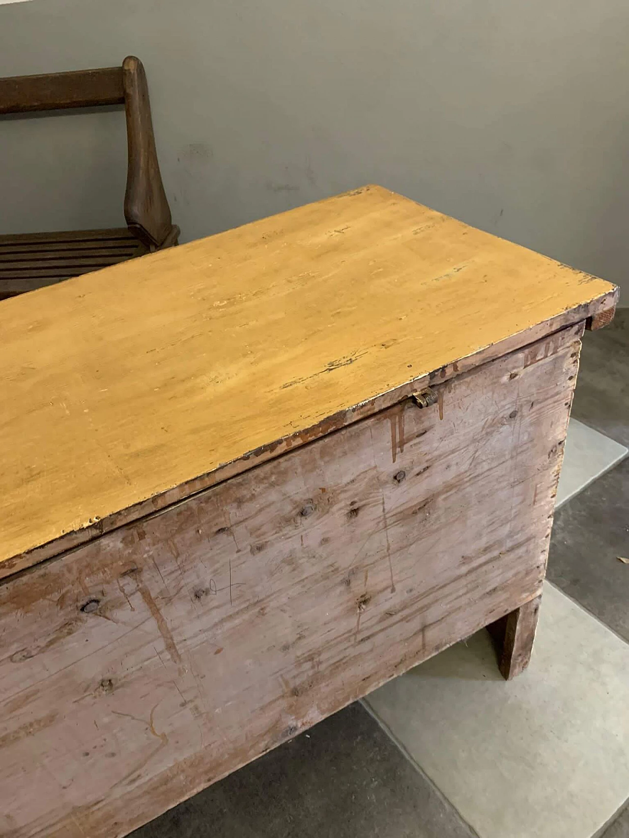 Alpine stone pine chest, mid-19th century 7