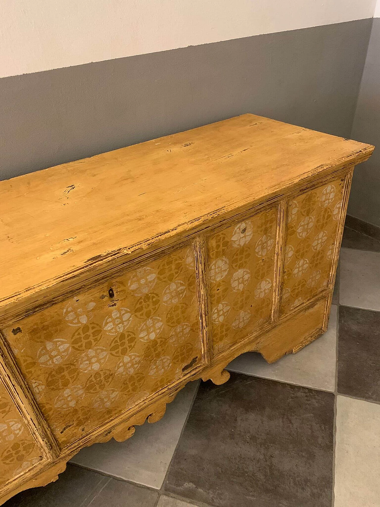 Alpine stone pine chest, mid-19th century 9