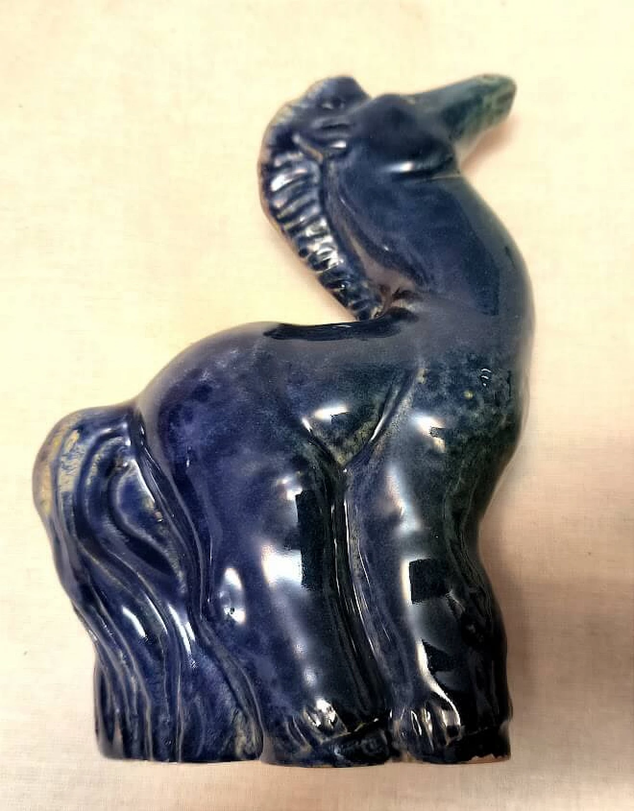 Ceramic horse sculpture by Ceramiche Minghetti, 1950s 4