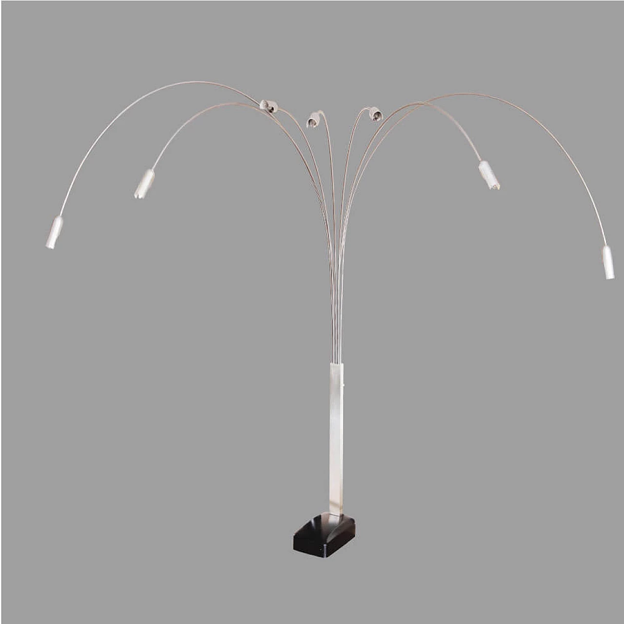 Seven-arm arc lamp in the style of Goffredo Reggiani, 1970s 1