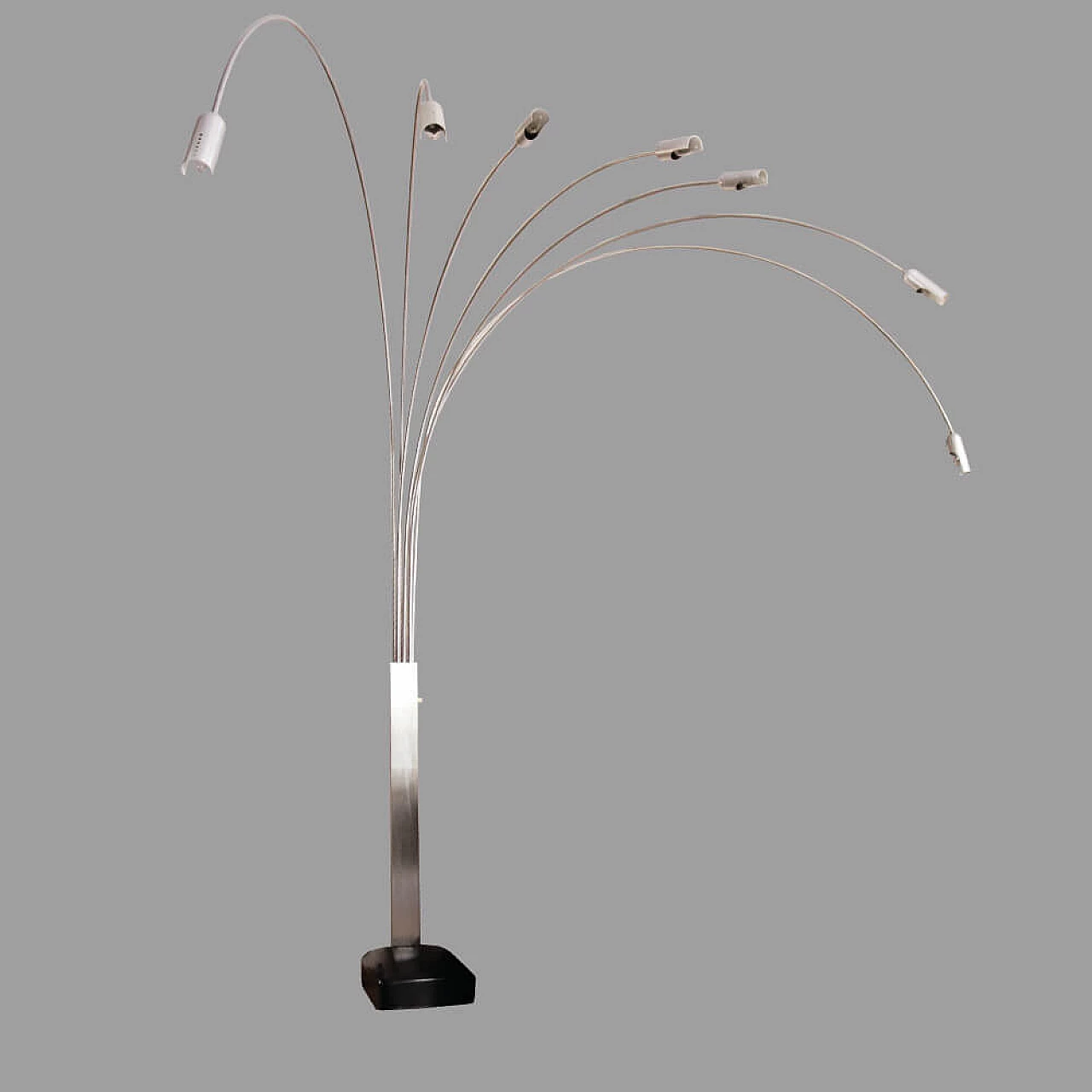 Seven-arm arc lamp in the style of Goffredo Reggiani, 1970s 9