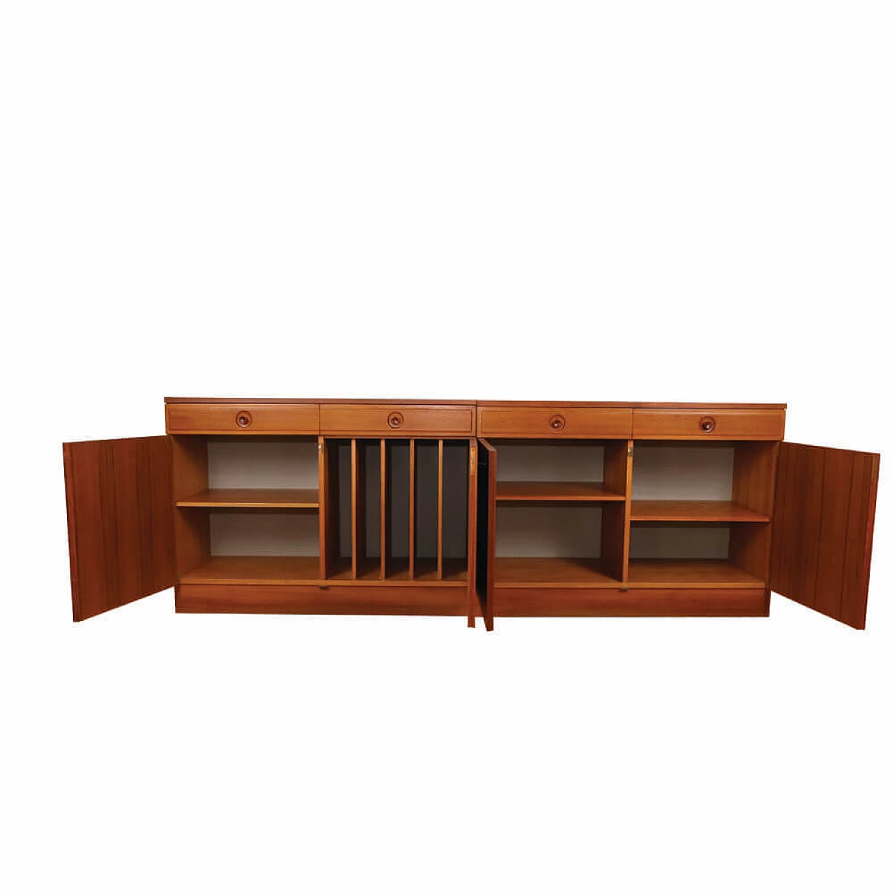 Pair of Swedish teak sideboards by Bertil Fridhagen for Bodafors, 1960s 4