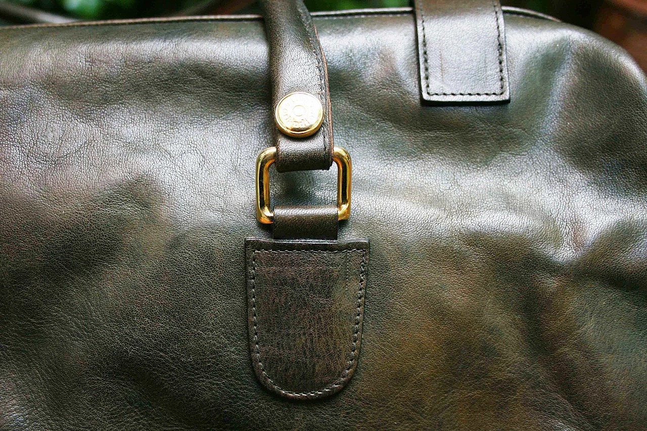 Borsa da viaggio in pelle di Valentino Orlandi, anni 2000 2