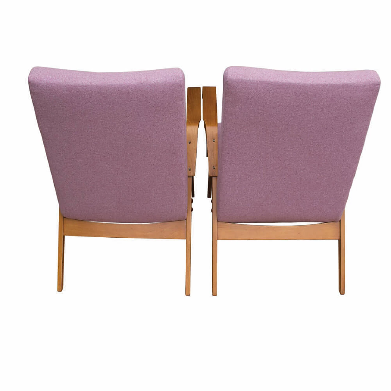 Pair of armchairs 24-23 by František Jirák for Tatra Nábytok, 1960s 4