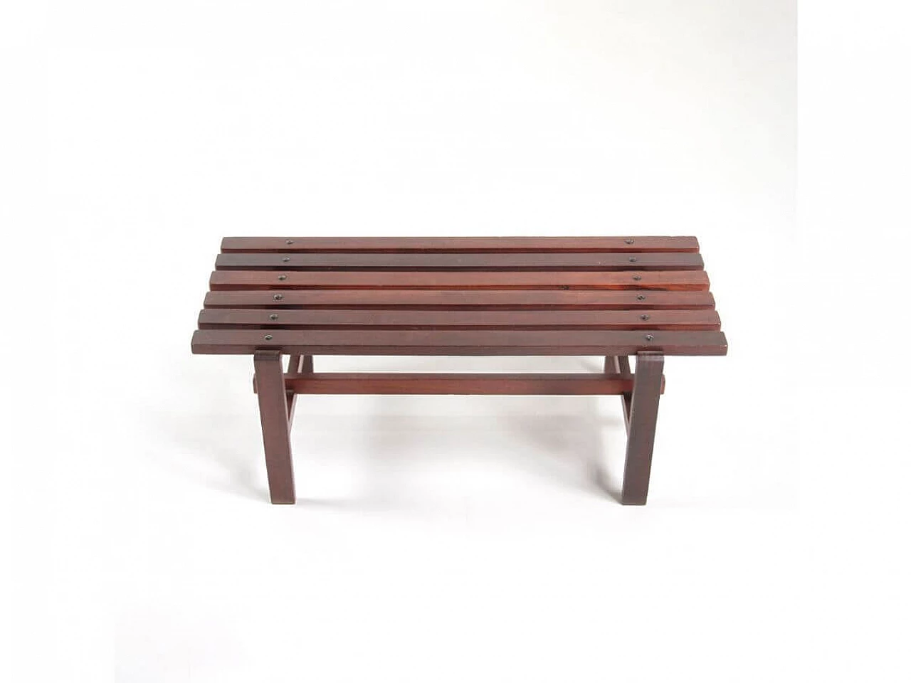 Wood bench, 1960s 5