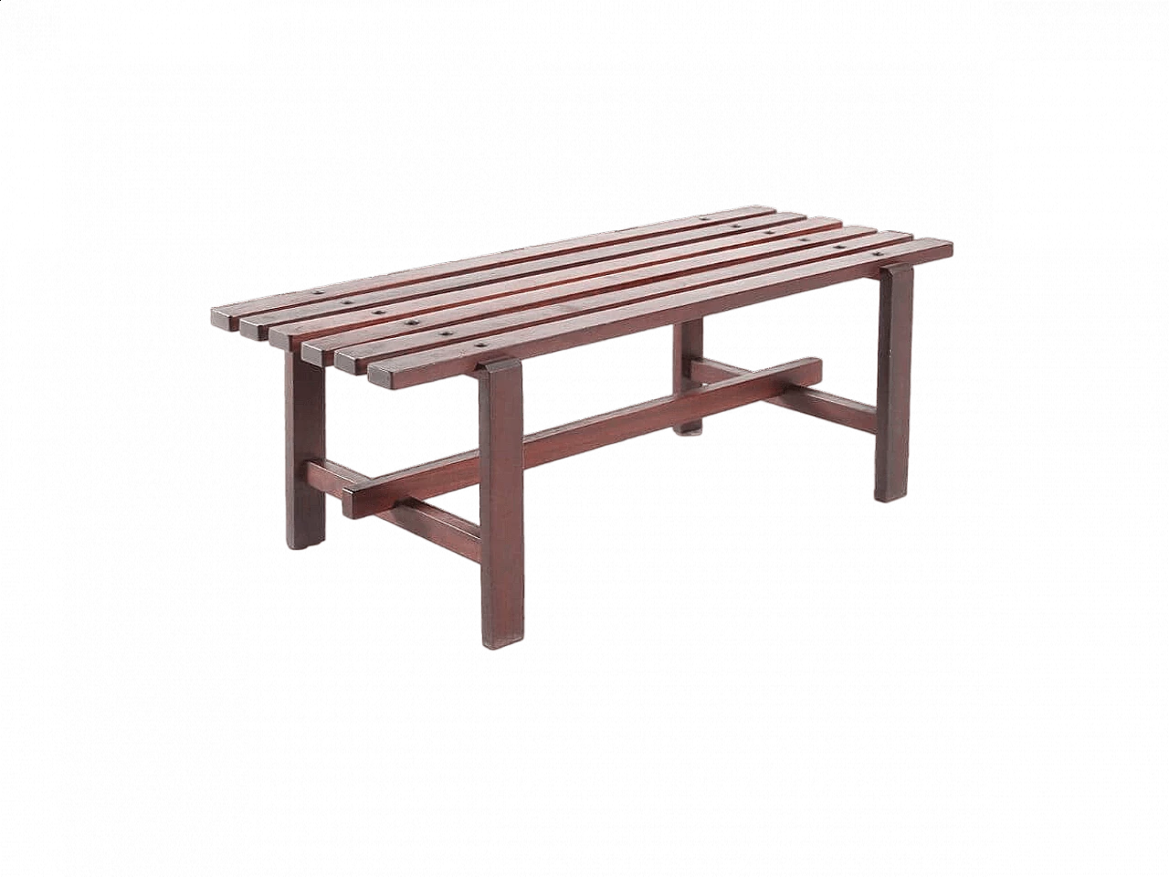 Wood bench, 1960s 7