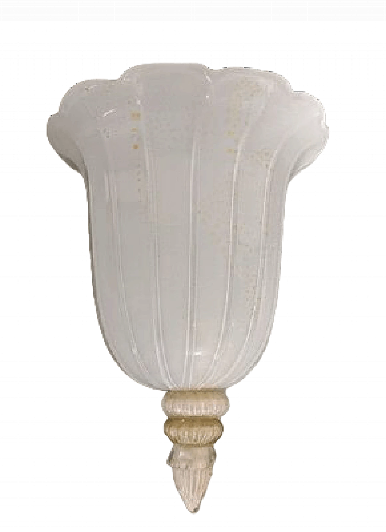 Murano glass wall light attributed to Seguso, 1960s 7