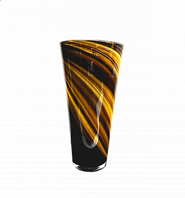 Murano glass reed vase, 1970s