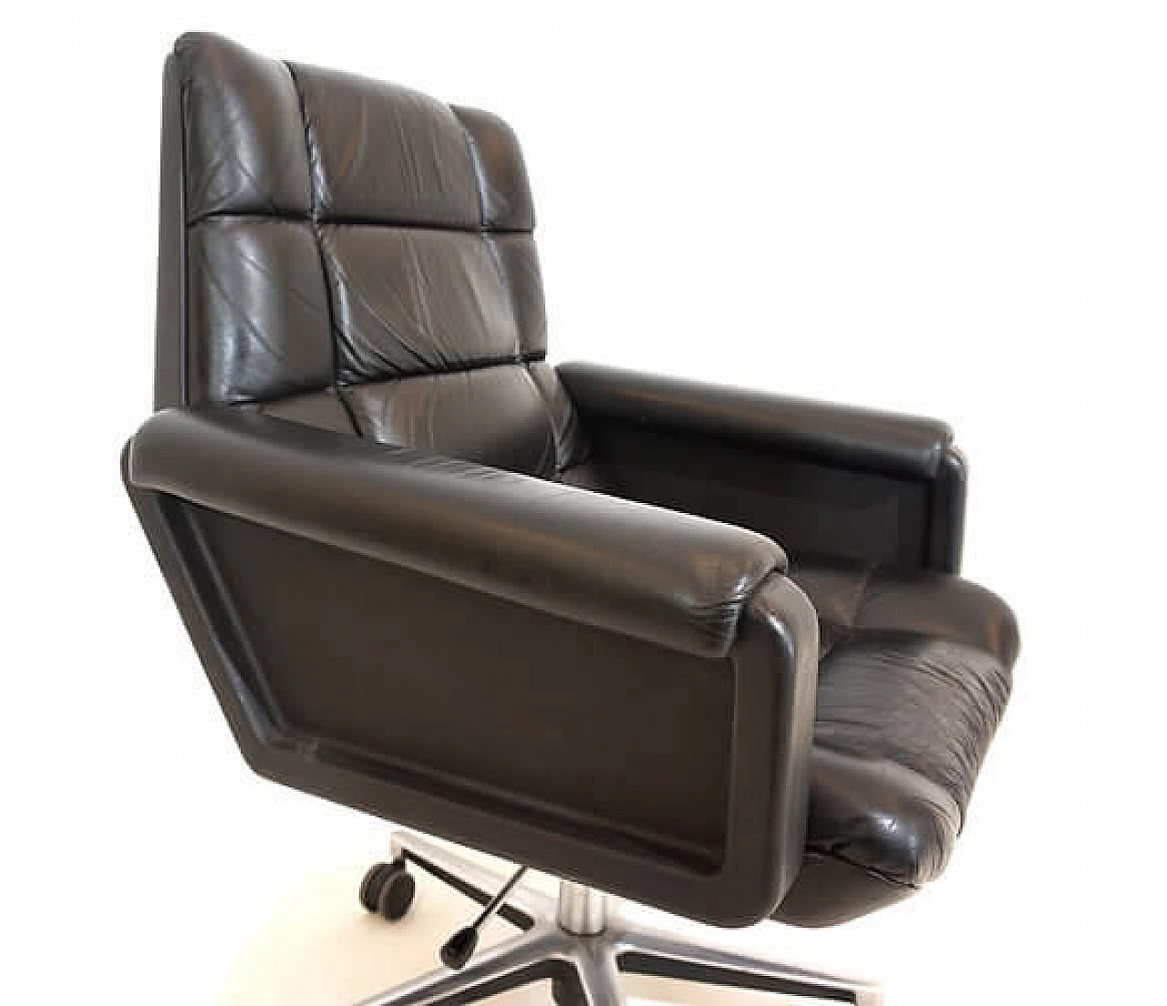 Seat 150 leather office chair by Herbert Hirche for Mauser, 1950s 6