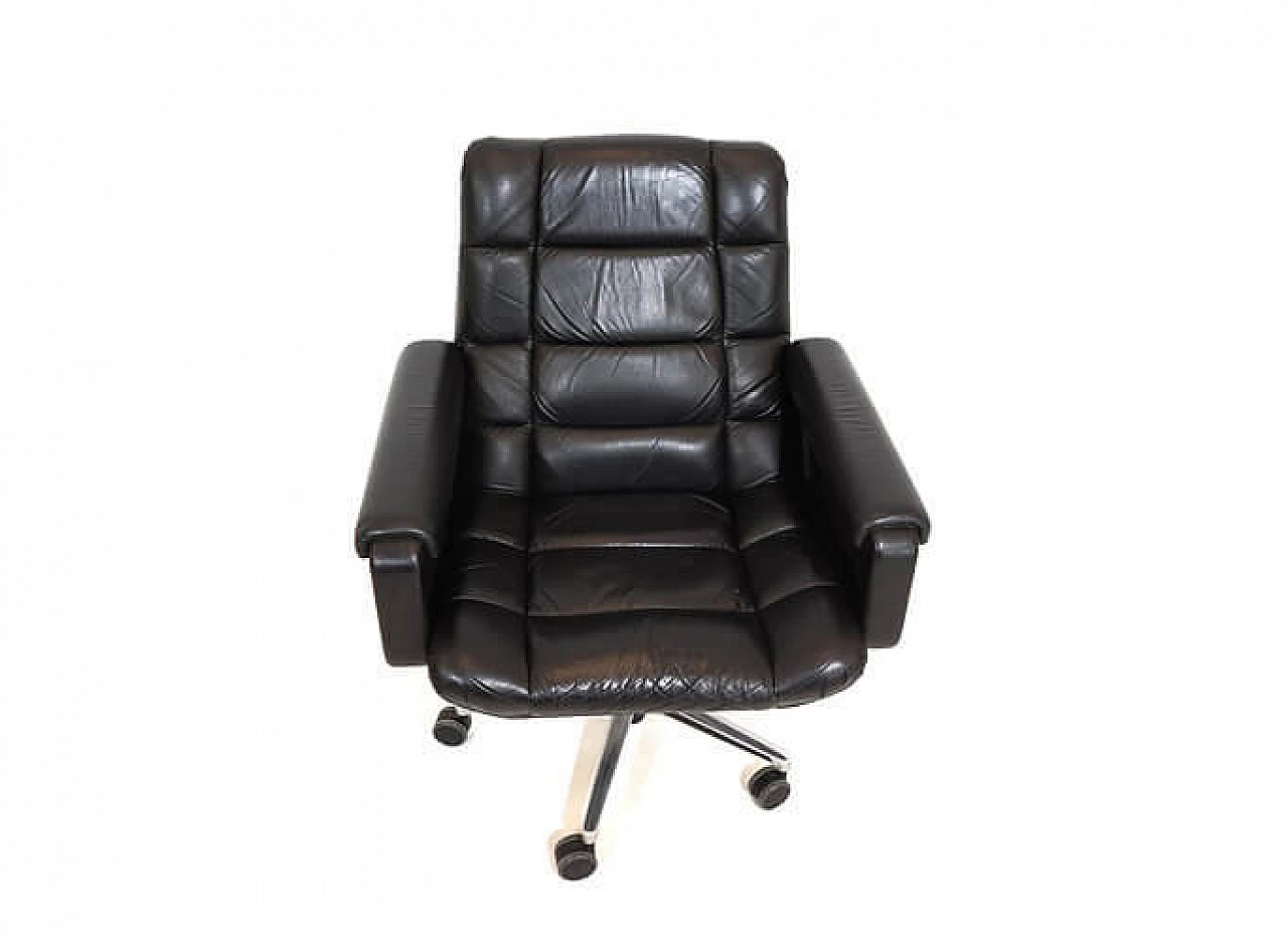 Seat 150 leather office chair by Herbert Hirche for Mauser, 1950s 8