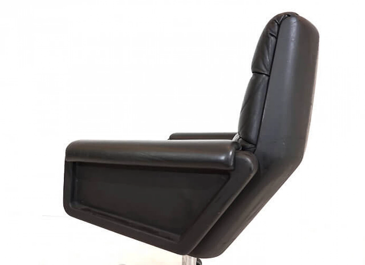 Seat 150 leather office chair by Herbert Hirche for Mauser, 1950s 9