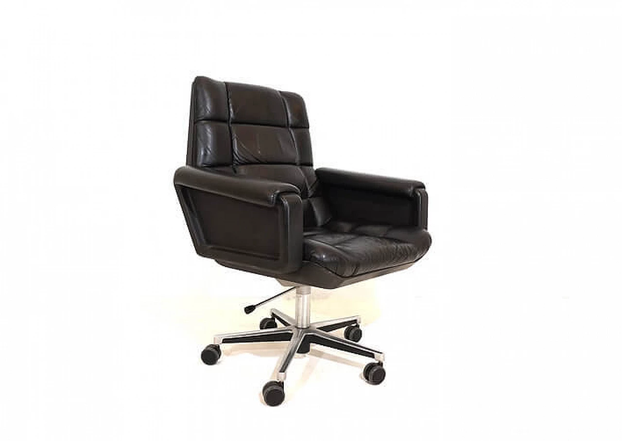 Seat 150 leather office chair by Herbert Hirche for Mauser, 1950s 10