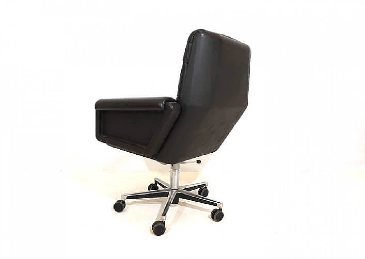 Seat 150 leather office chair by Herbert Hirche for Mauser, 1950s 11