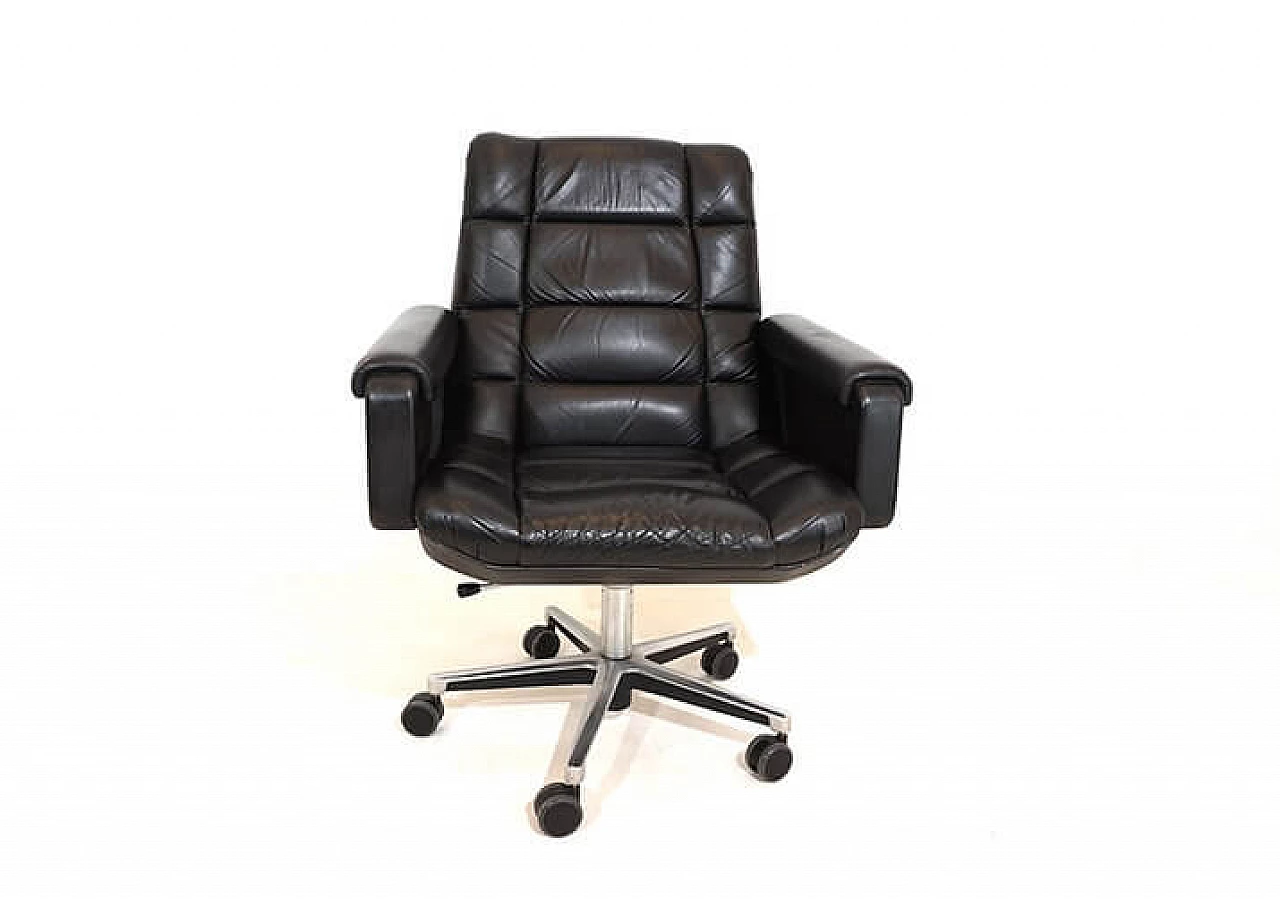 Seat 150 leather office chair by Herbert Hirche for Mauser, 1950s 12