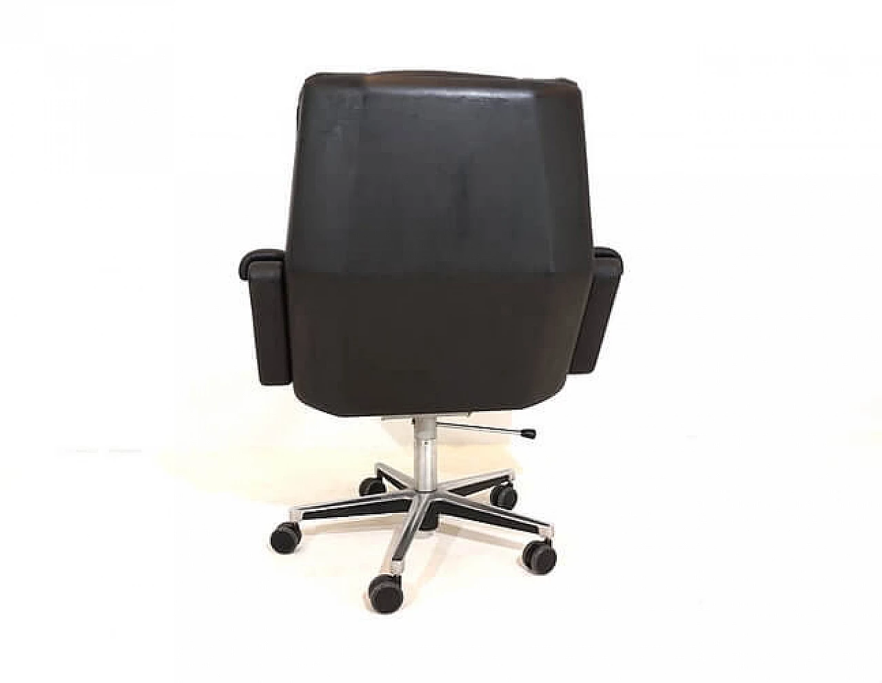 Seat 150 leather office chair by Herbert Hirche for Mauser, 1950s 13