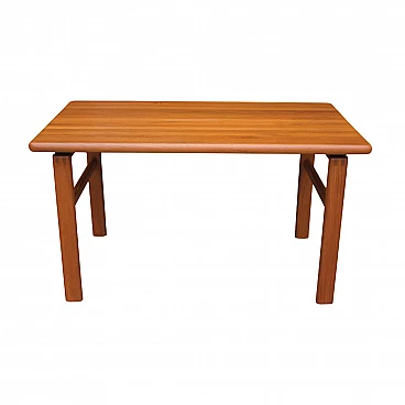 Danish solid wood extendable table, 1970s