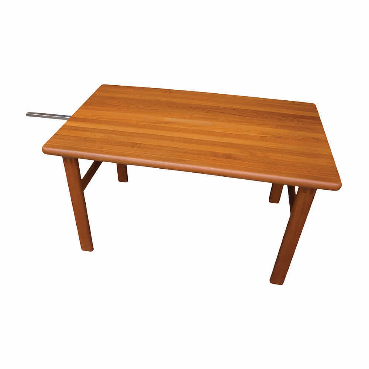 Danish solid wood extendable table, 1970s 6