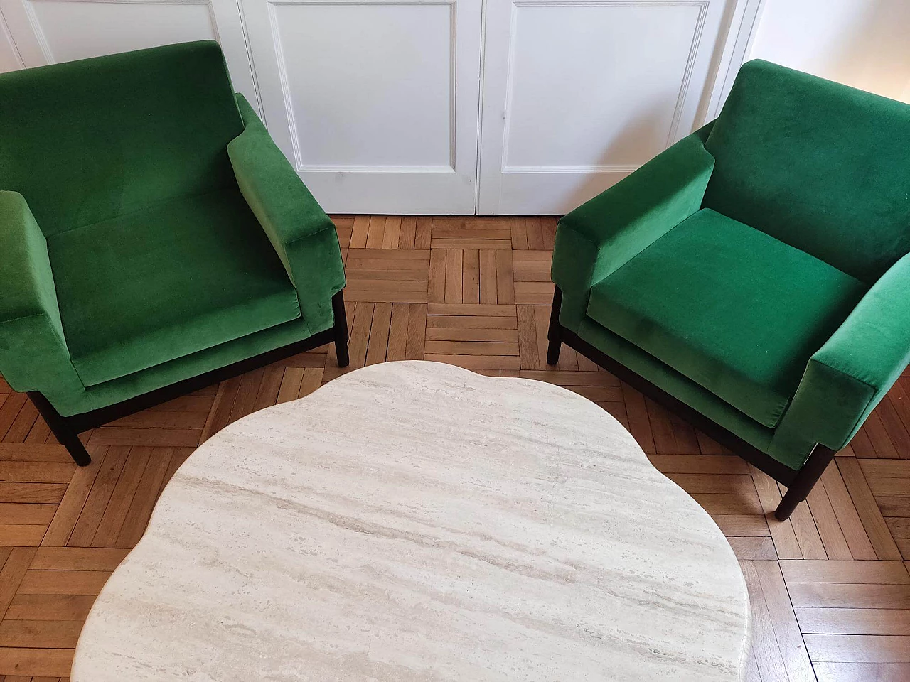 Pair of Kiushu armchairs by Sergio and Fratelli Saporiti, 1960s 15