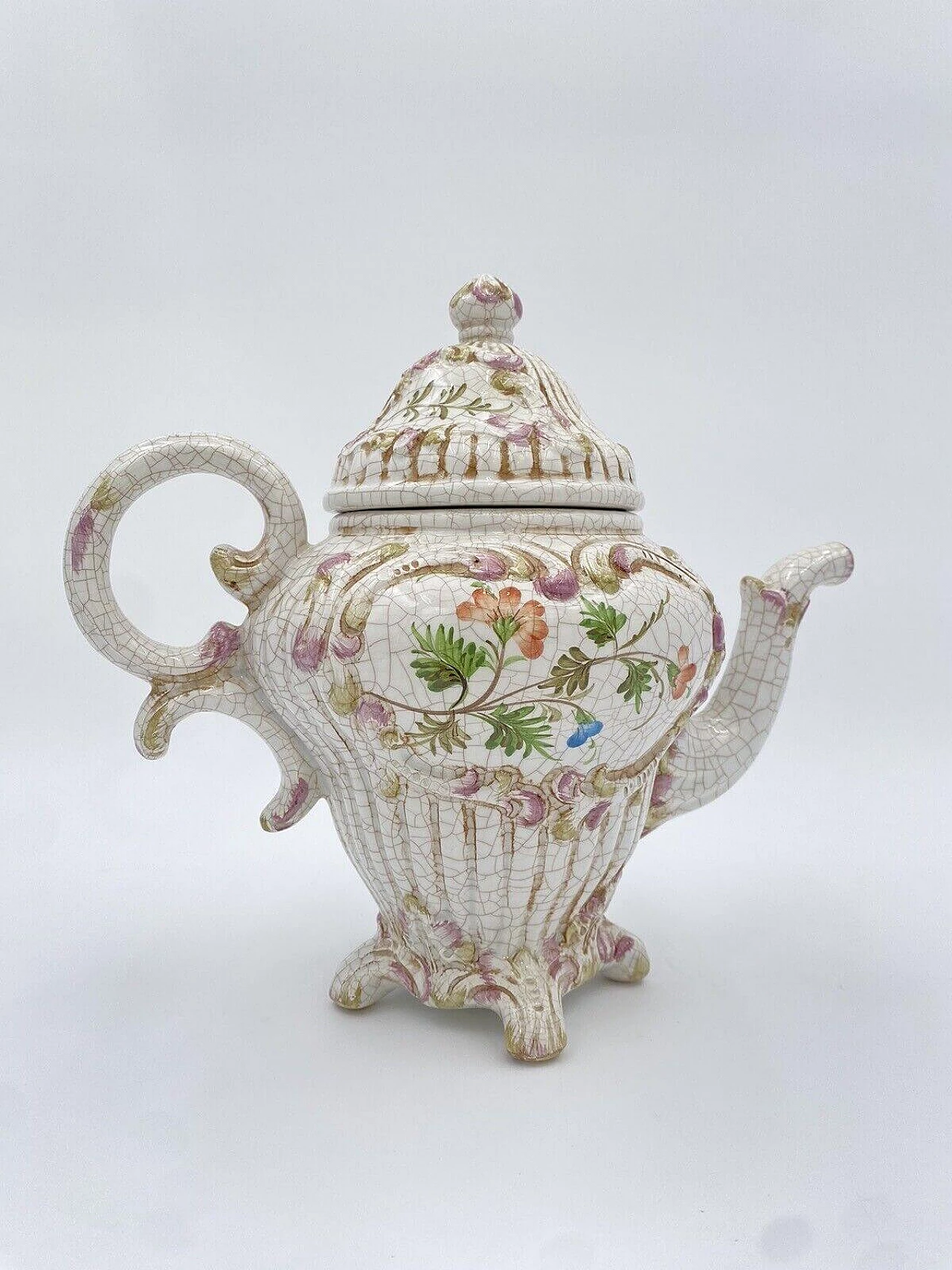 Antica Nove di Bassano ceramic teapot, early 20th century 3