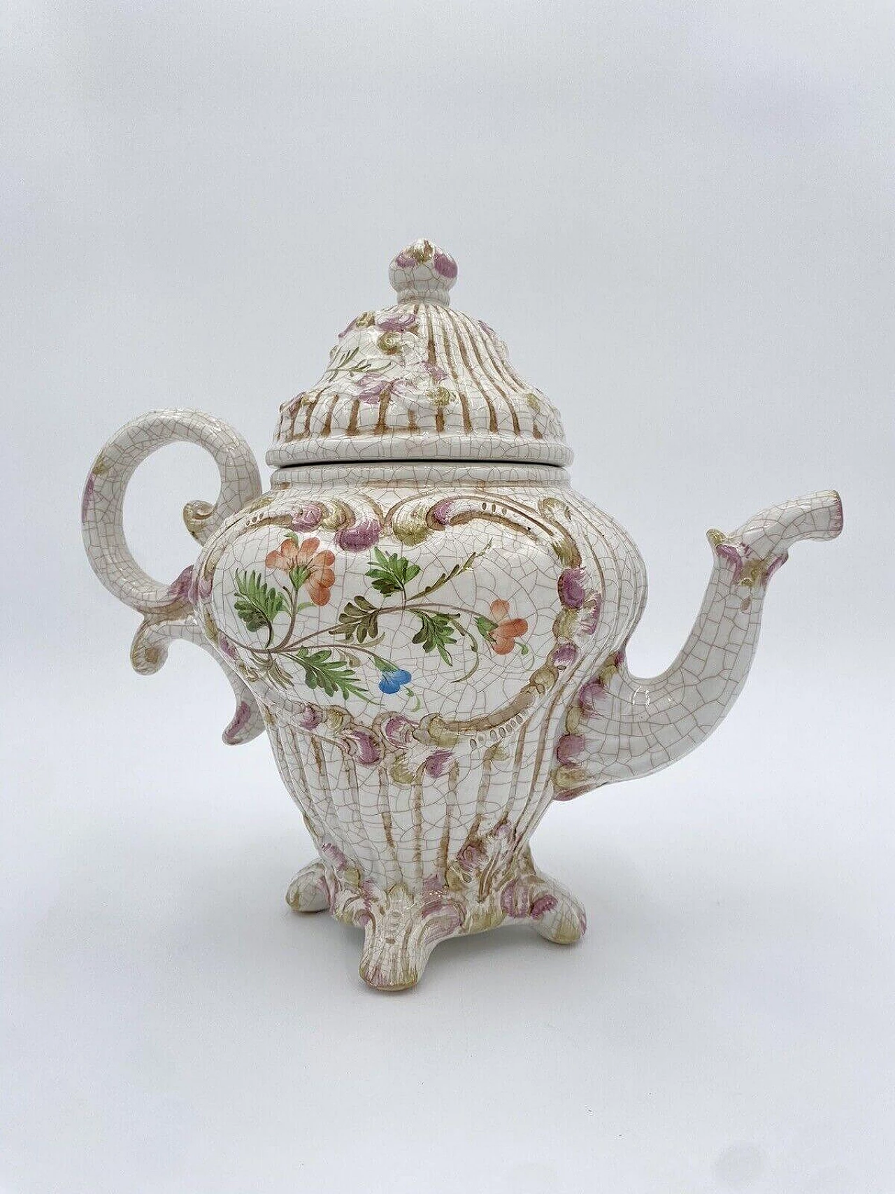 Antica Nove di Bassano ceramic teapot, early 20th century 4