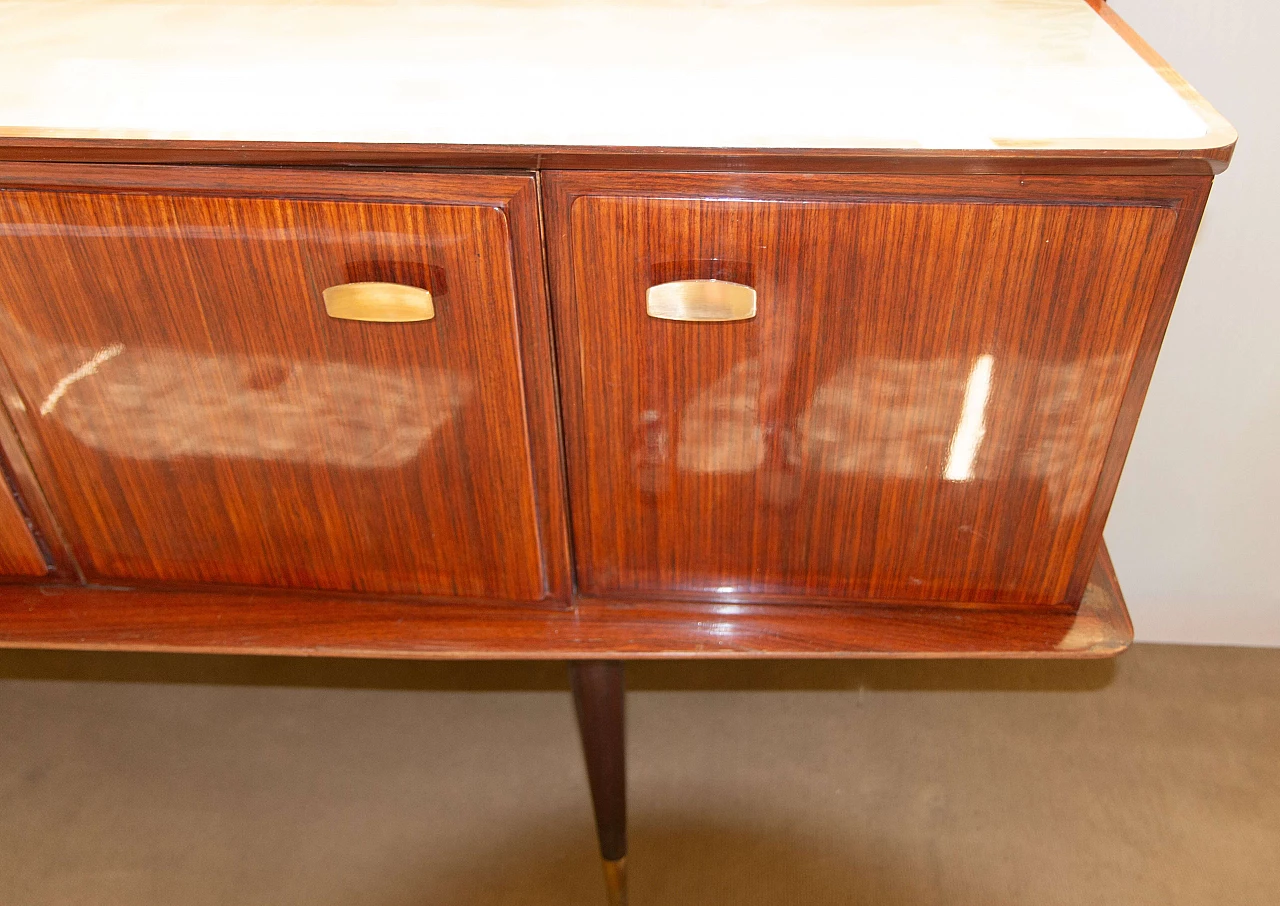 Rosewood sideboard with space for mirror, 1940s 4