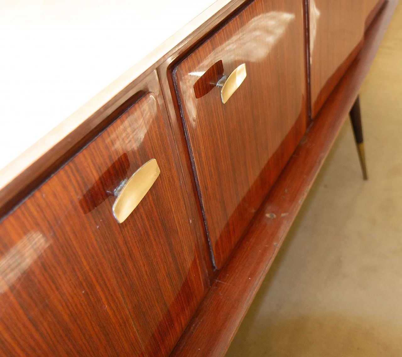 Rosewood sideboard with space for mirror, 1940s 5