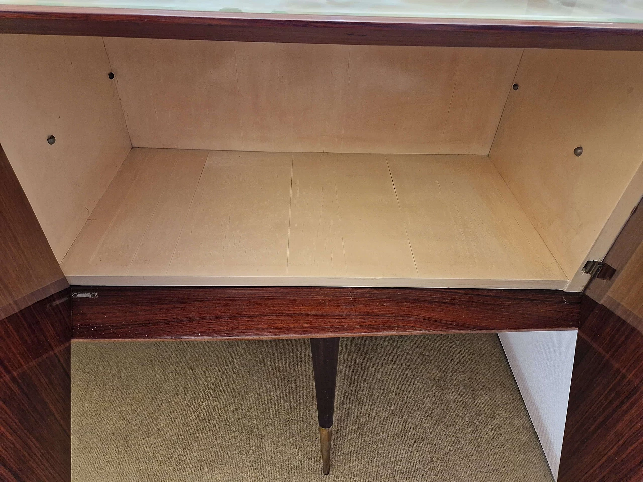 Rosewood sideboard with space for mirror, 1940s 8