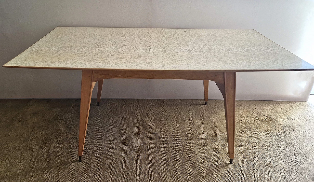 Table with hexagonal top in the style of Gio Ponti, 1950s 1