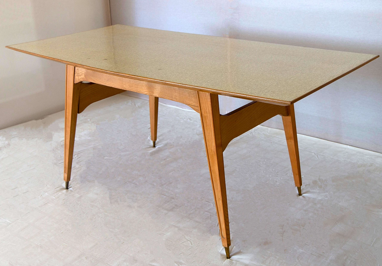 Table with hexagonal top in the style of Gio Ponti, 1950s 3