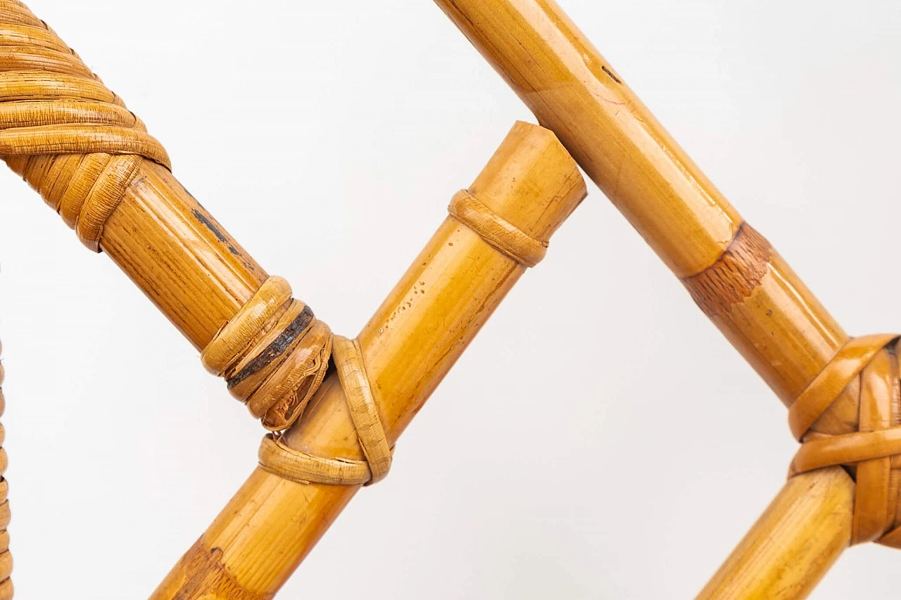 Desk and chair in bamboo, wicker and Vienna straw, 1970s 17