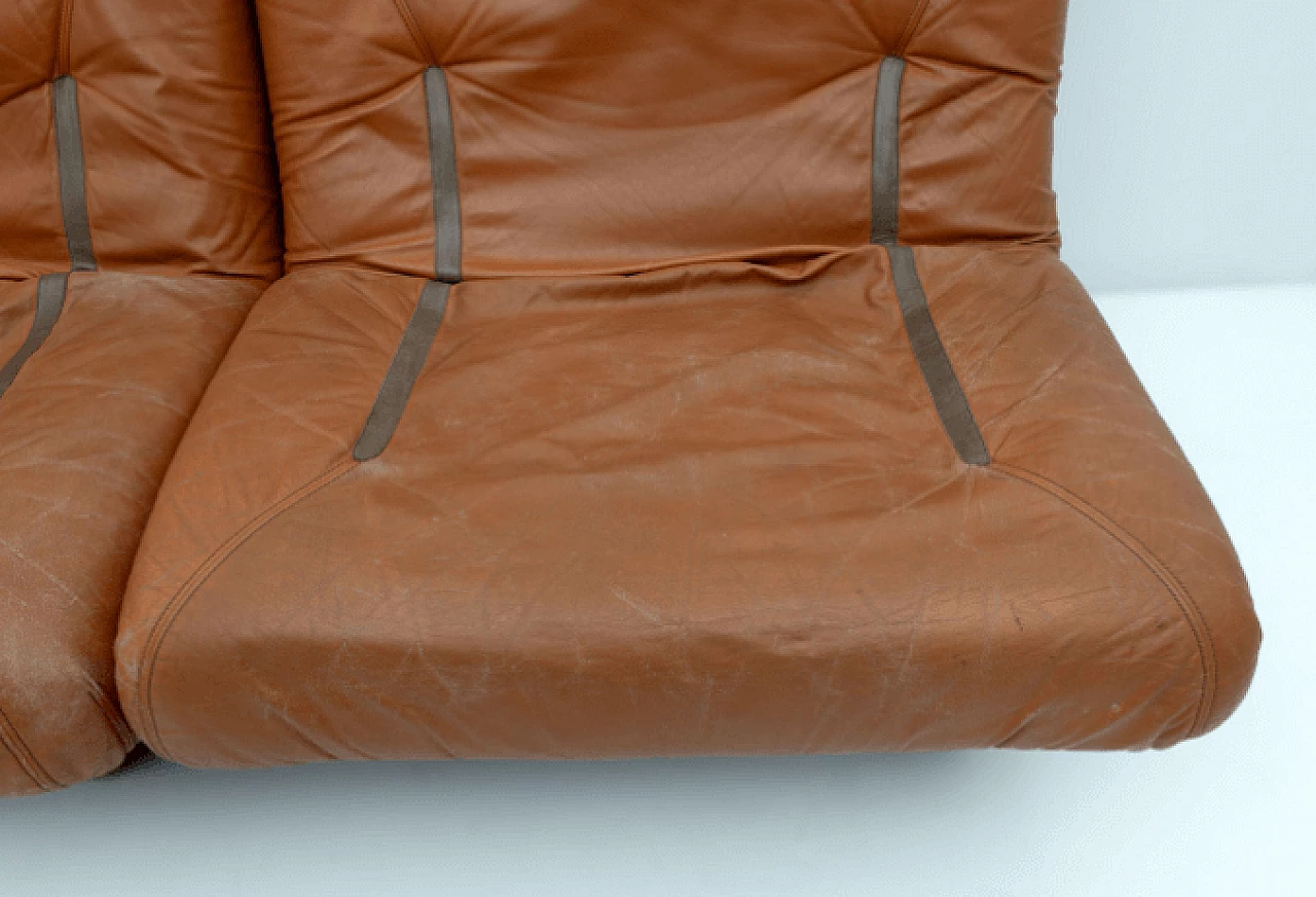 Pair of leather and fiberglass armchairs by Lev & Lev, 1970s 6