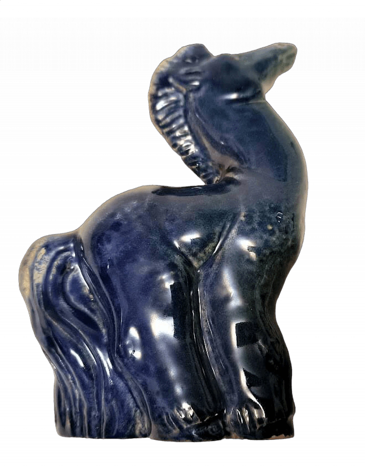 Ceramic horse sculpture by Ceramiche Minghetti, 1950s 7