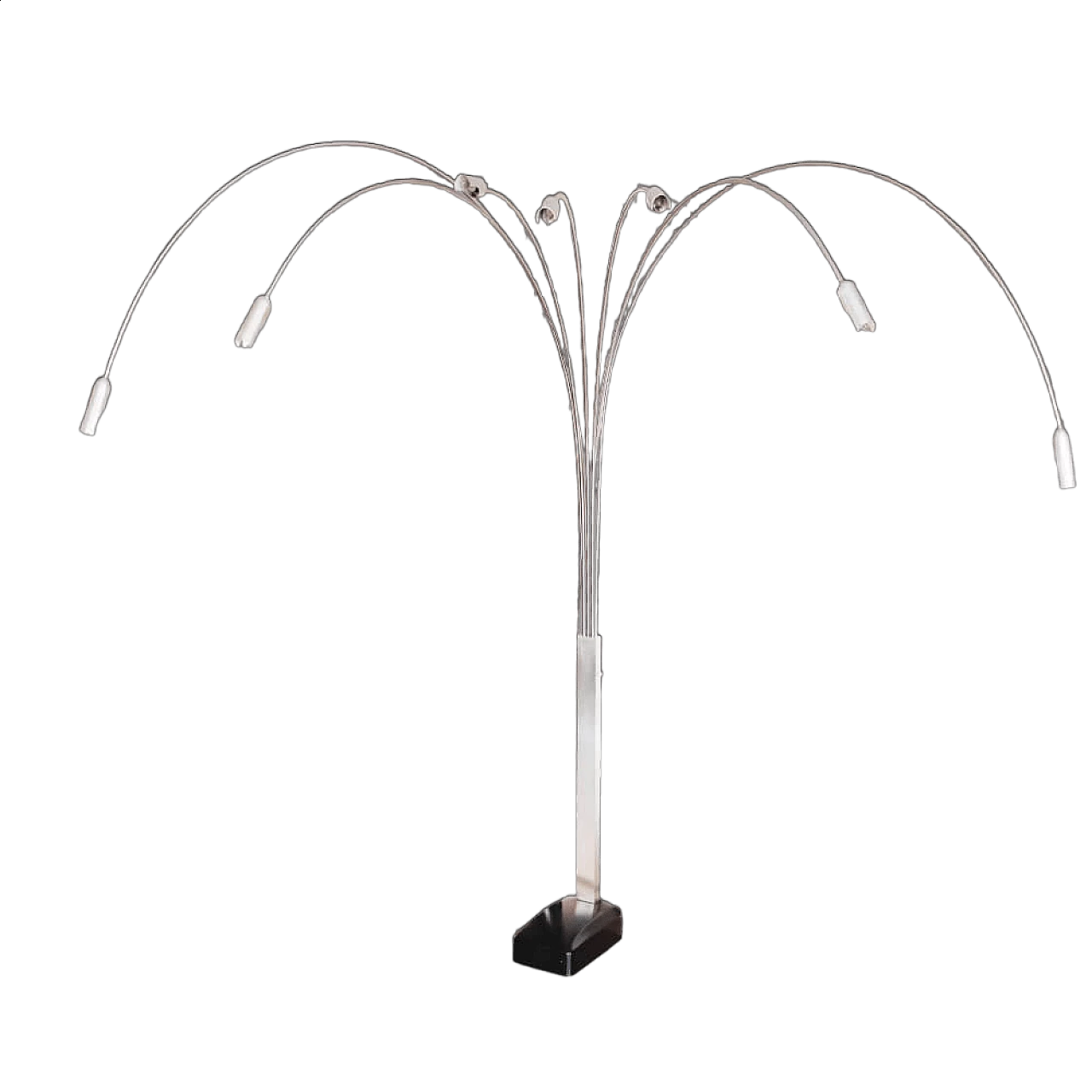 Seven-arm arc lamp in the style of Goffredo Reggiani, 1970s 13