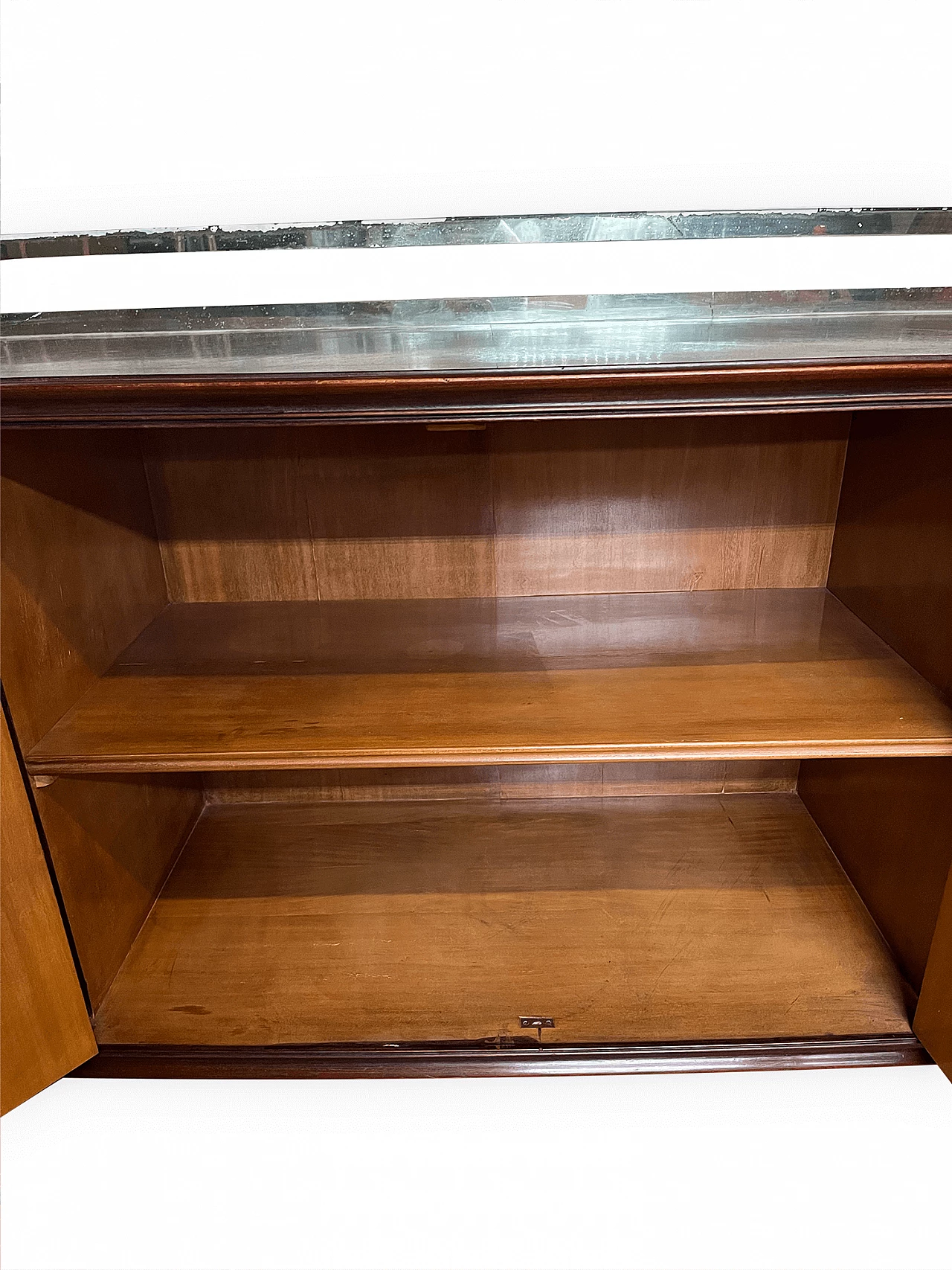 Mahogany, wood, brass and glass sideboard in the style of Paolo Buffa, 1950s 20