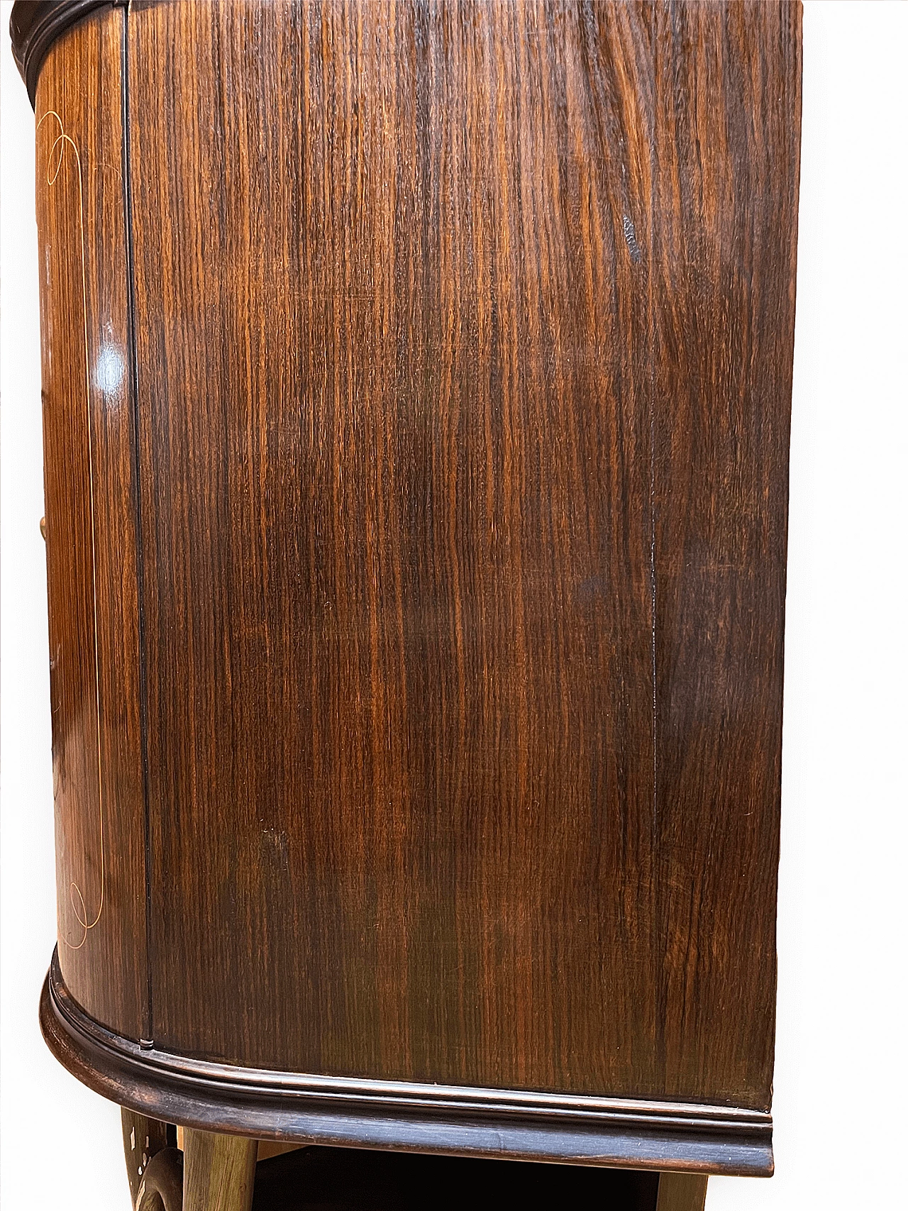 Mahogany, wood, brass and glass sideboard in the style of Paolo Buffa, 1950s 32