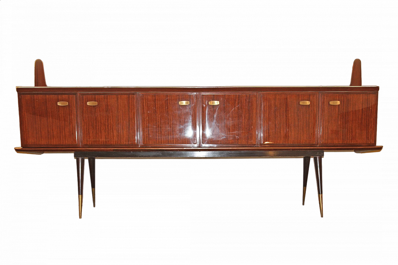 Rosewood sideboard with space for mirror, 1940s 14