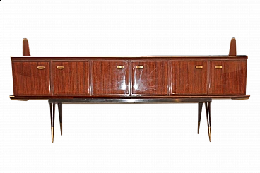 Rosewood sideboard with space for mirror, 1940s