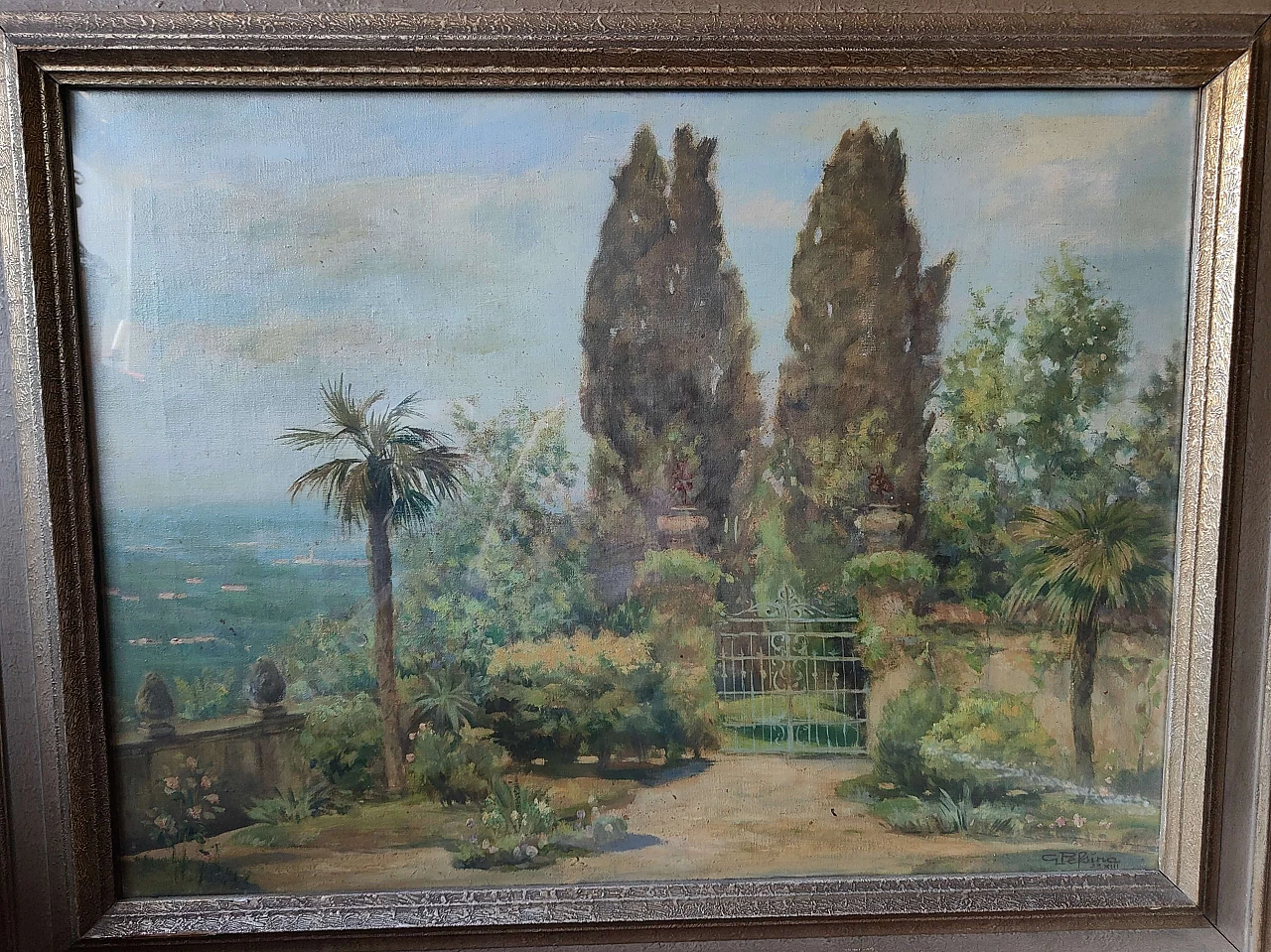 Spring by G. Pessina, painting on canvas, 1930s 2