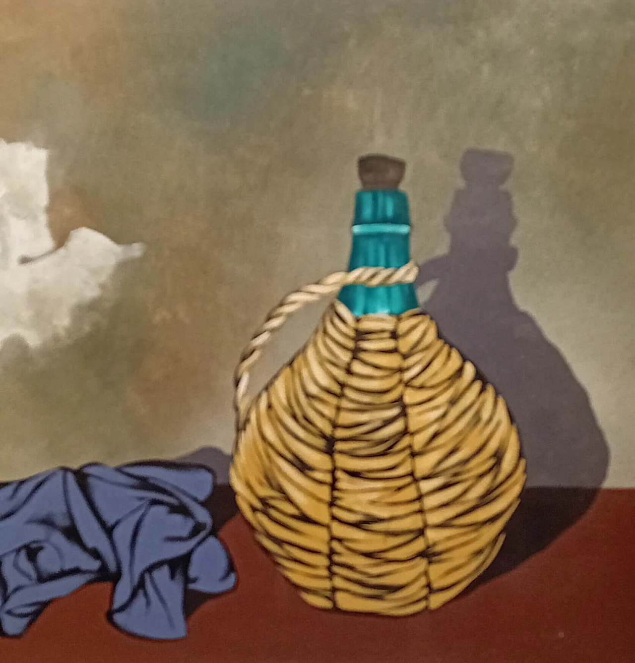 Sirio Midollini, Still life, painting on canvas, 1980s 3