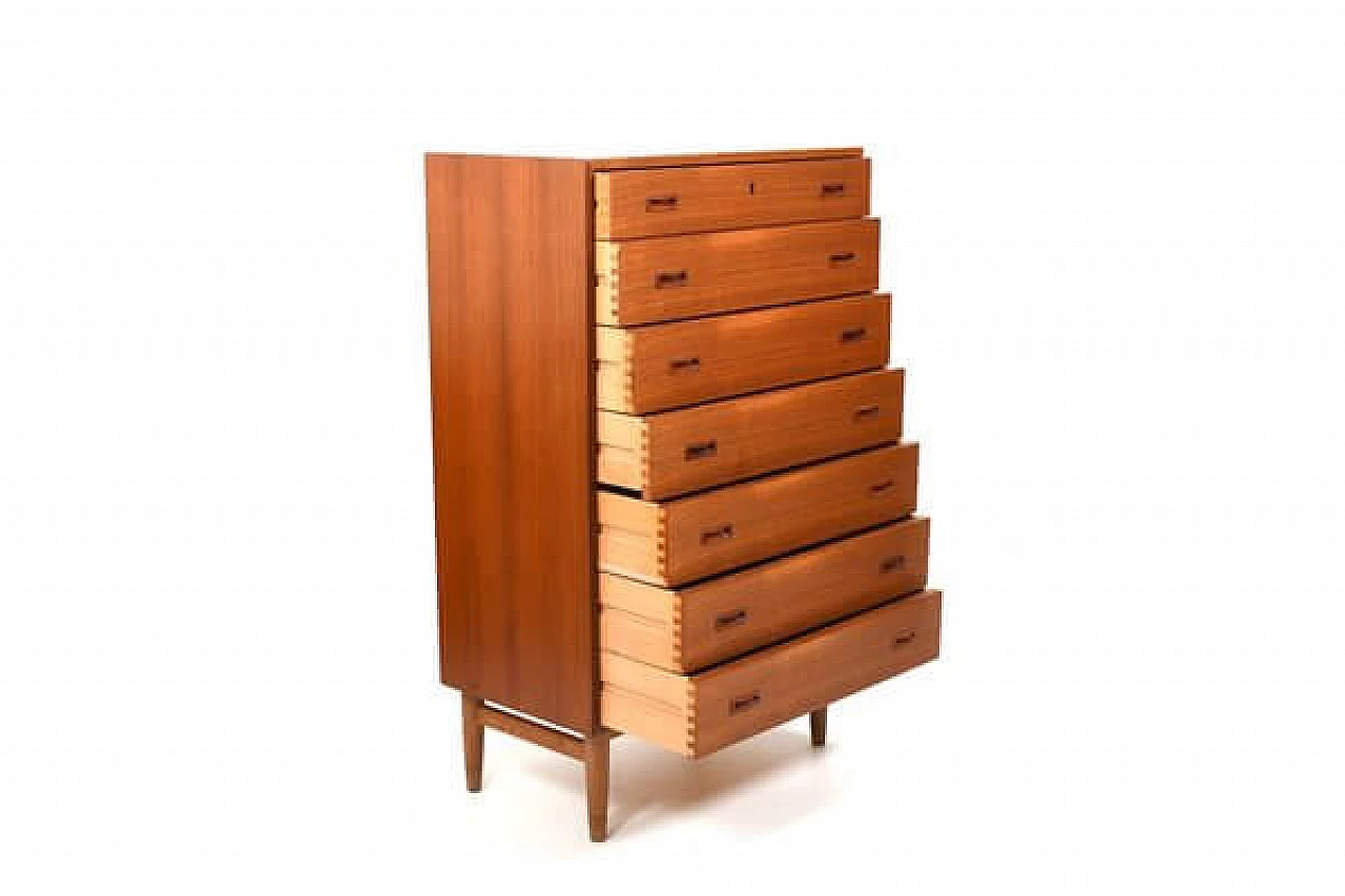 Tallboy 129 chest of drawers by Omann Jun Møbelfabrik, 1960s 4