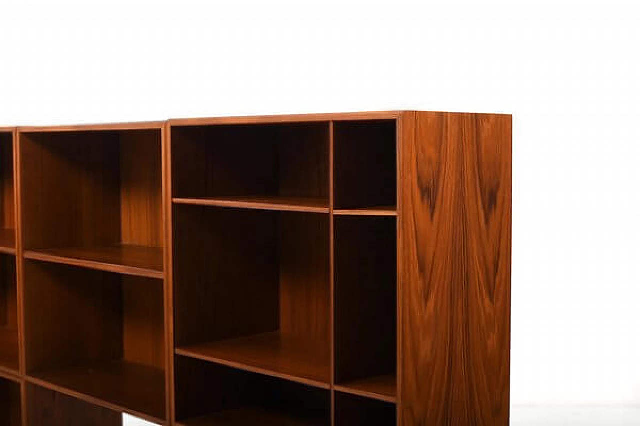 Danish five-piece modular teak bookcase, 1960s 7