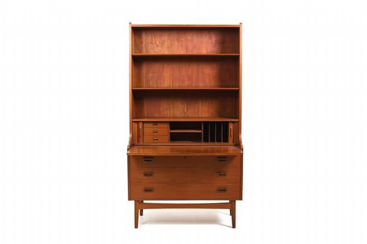 Teak secretaire by Johannes Sorth for Nexø, 1960s 2